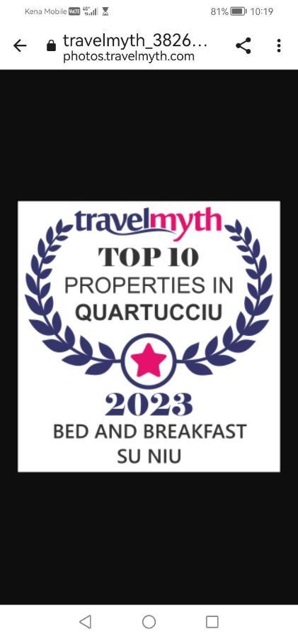 Bed And Breakfast Su Niu 콰르투치우 외부 사진